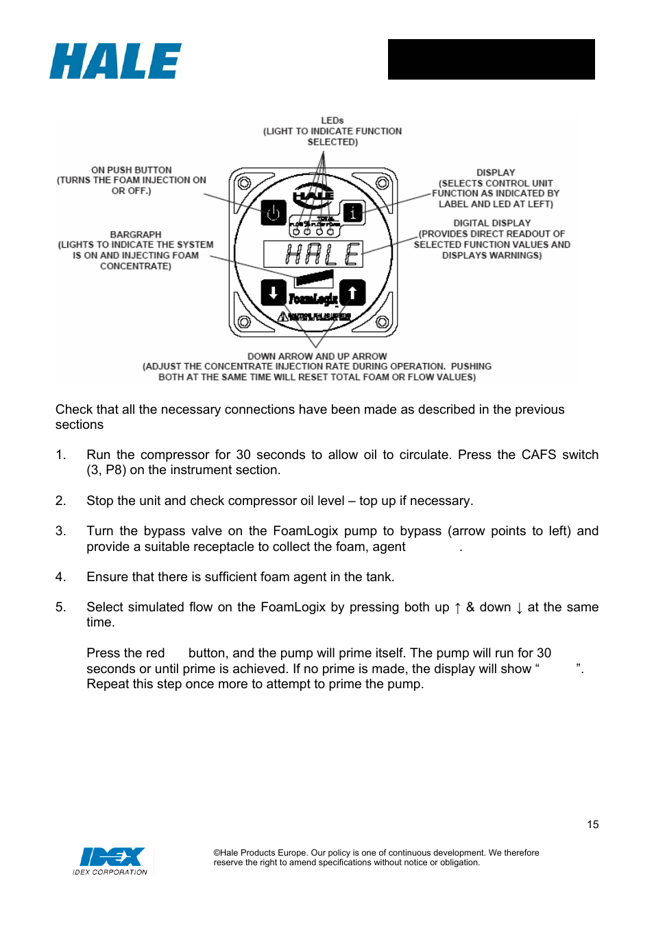 Hale MiniCAFS 2.1A (MC50 with FoamLogix System) User Manual | Page 15 / 22