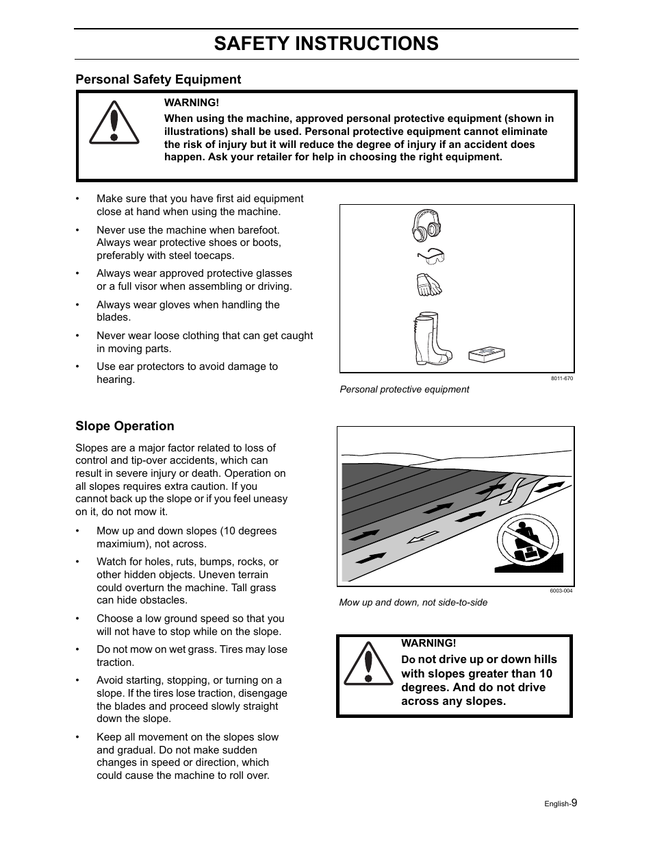 Safety instructions | Briggs & Stratton Ram 44 / 968999551 User Manual | Page 11 / 88