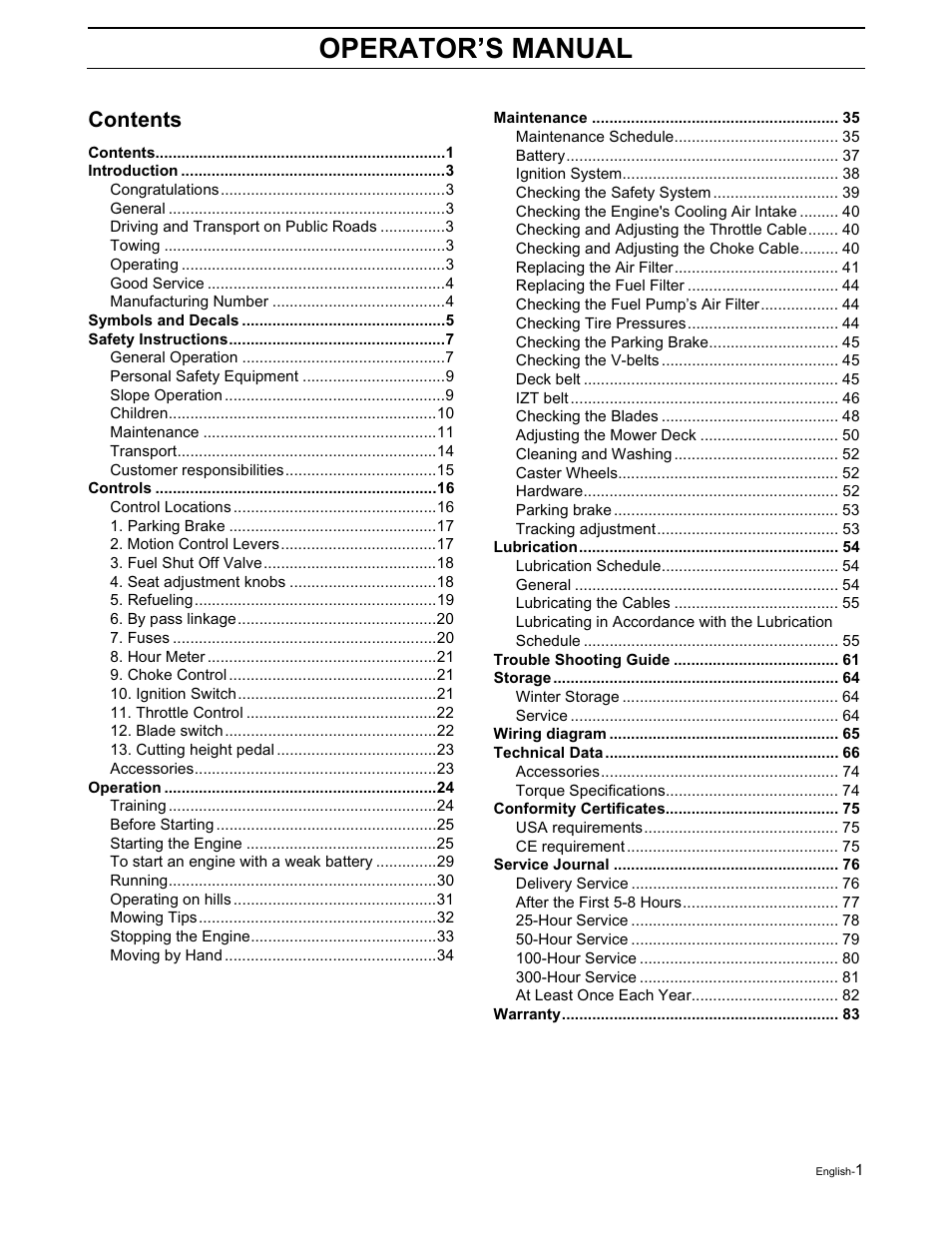 Briggs & Stratton Ram 44 / 968999551 User Manual | Page 3 / 88