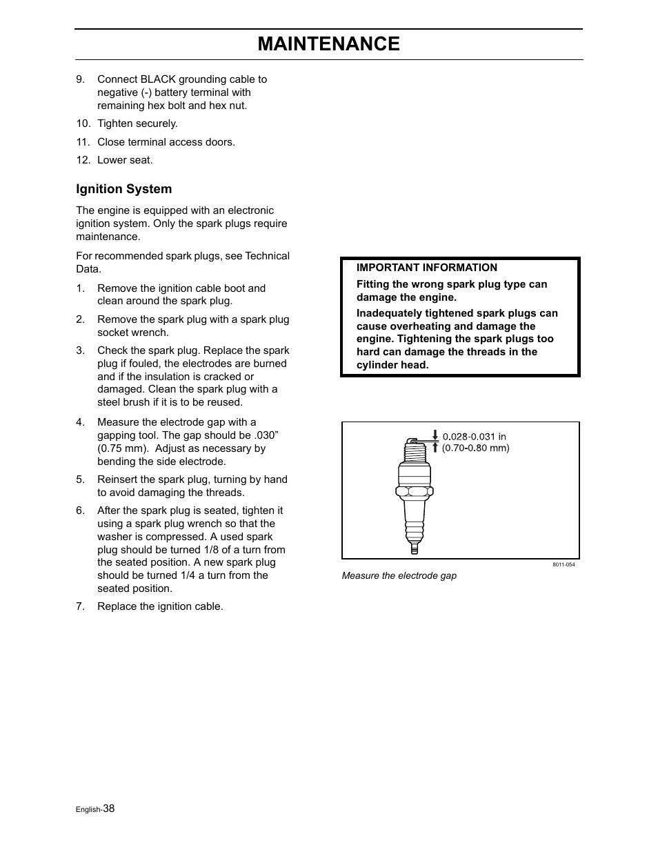 Maintenance | Briggs & Stratton Ram 44 / 968999551 User Manual | Page 40 / 88