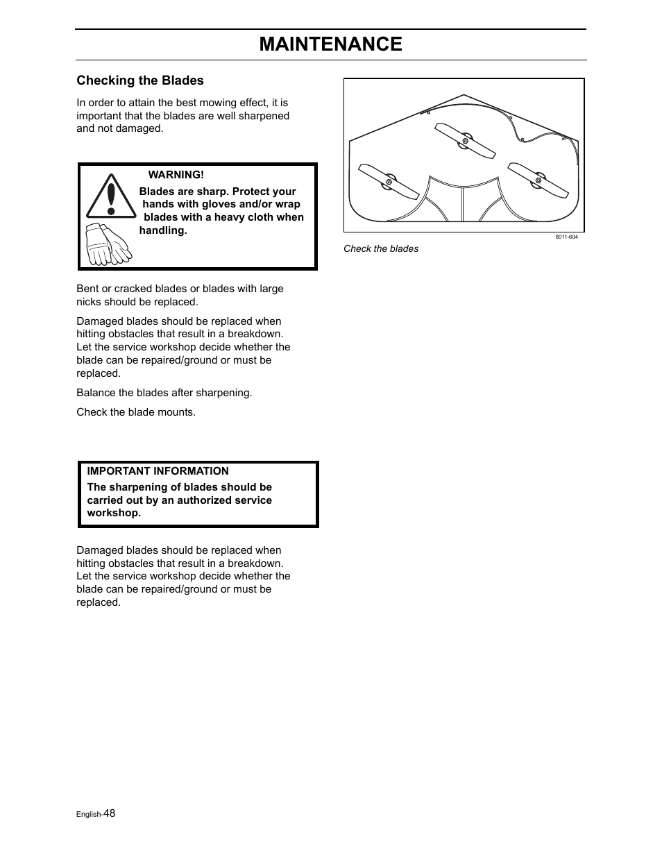 Maintenance | Briggs & Stratton Ram 44 / 968999551 User Manual | Page 50 / 88