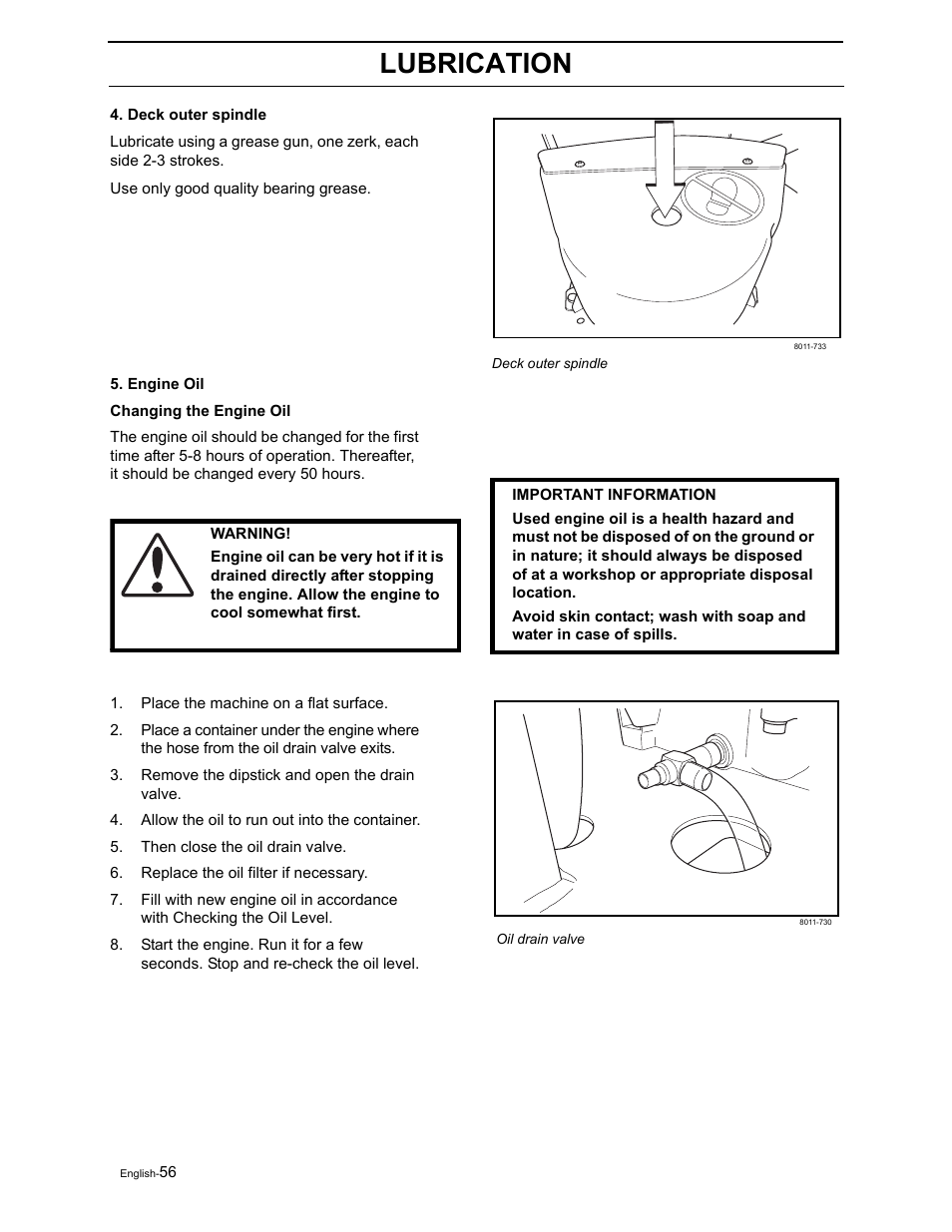 Lubrication | Briggs & Stratton Ram 44 / 968999551 User Manual | Page 58 / 88