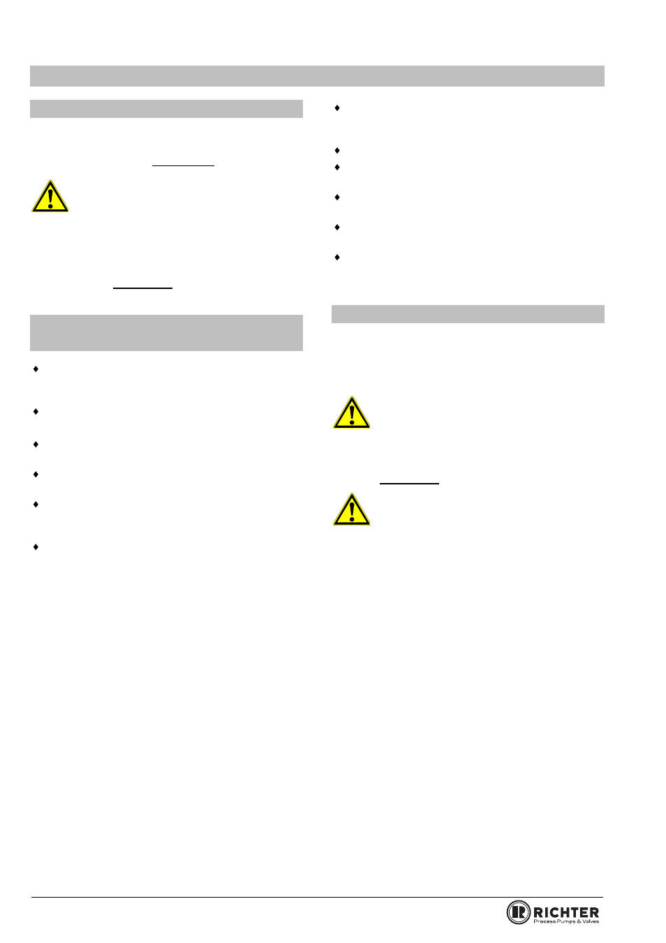 6 operation, 1 initial commissioning, 2 improper operation and their consequences | 3 shutdown, Shutdown, 6operation, Series bva/f, bvap/f | Richter BVAP/F Series Ball Valves (ASME) User Manual | Page 10 / 28