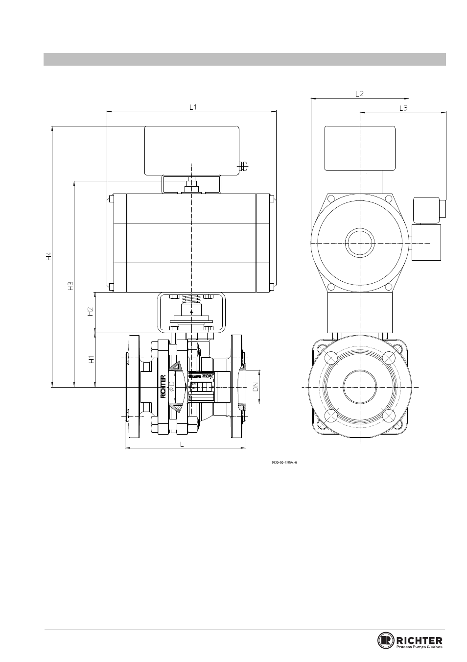 10 dimensional drawing bvap/f, Series bva/f, bvap/f | Richter BVAP/F Series Ball Valves (ASME) User Manual | Page 21 / 28