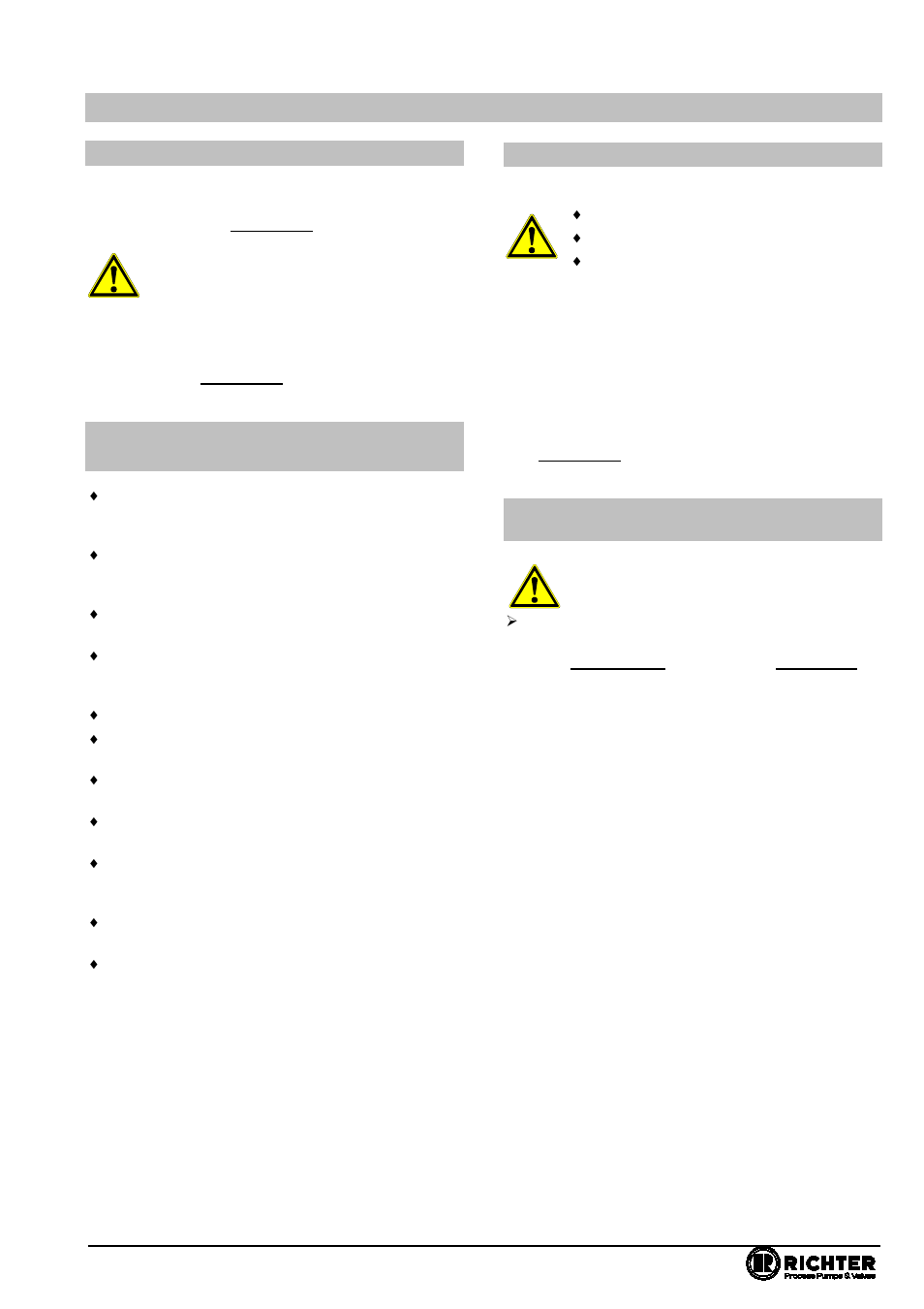 7 operation, 1 initial commissioning, 2 improper operation and their consequences | 3 shutdown, Maintenance, E actuation, 7operation, Series nks-c, nksp-c, nkl-c, nklp-c | Richter NKLP-C Series Butterfly Valves User Manual | Page 15 / 33