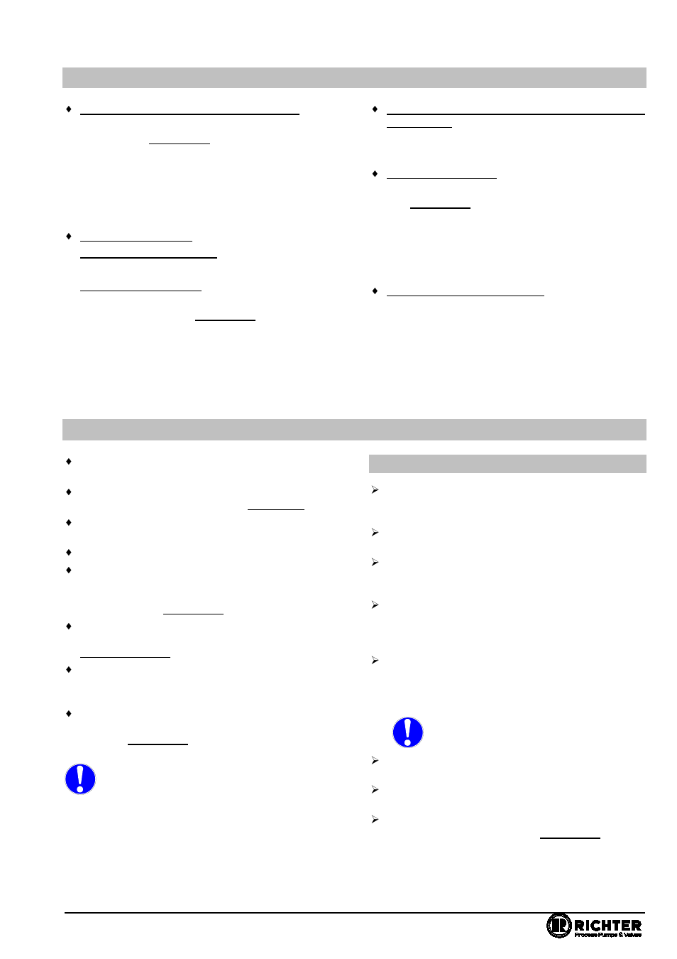 8 malfunctions, 9 maintenance, 1 notes for assembly | Actuated with lever, Remotely actuated, Required breakaway torque, 8malfunctions, 9maintenance, Series nks-c, nksp-c, nkl-c, nklp-c | Richter NKLP-C Series Butterfly Valves User Manual | Page 16 / 33