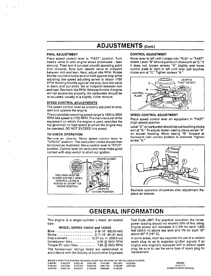 Briggs & Stratton Series 132900 User Manual | Page 10 / 10