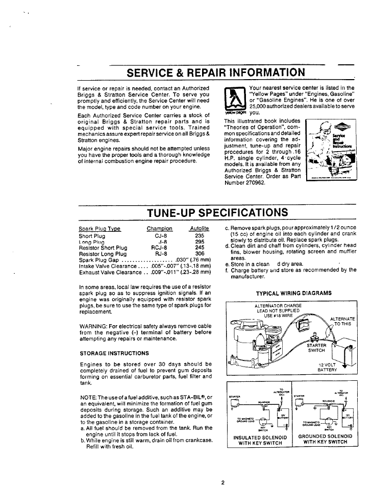 Briggs & Stratton Series 132900 User Manual | Page 5 / 10