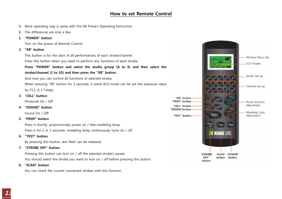 RiME LITE XB WIFI User Manual | Page 13 / 37