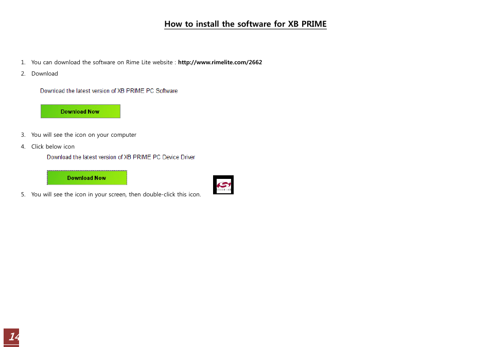RiME LITE XB WIFI User Manual | Page 14 / 37