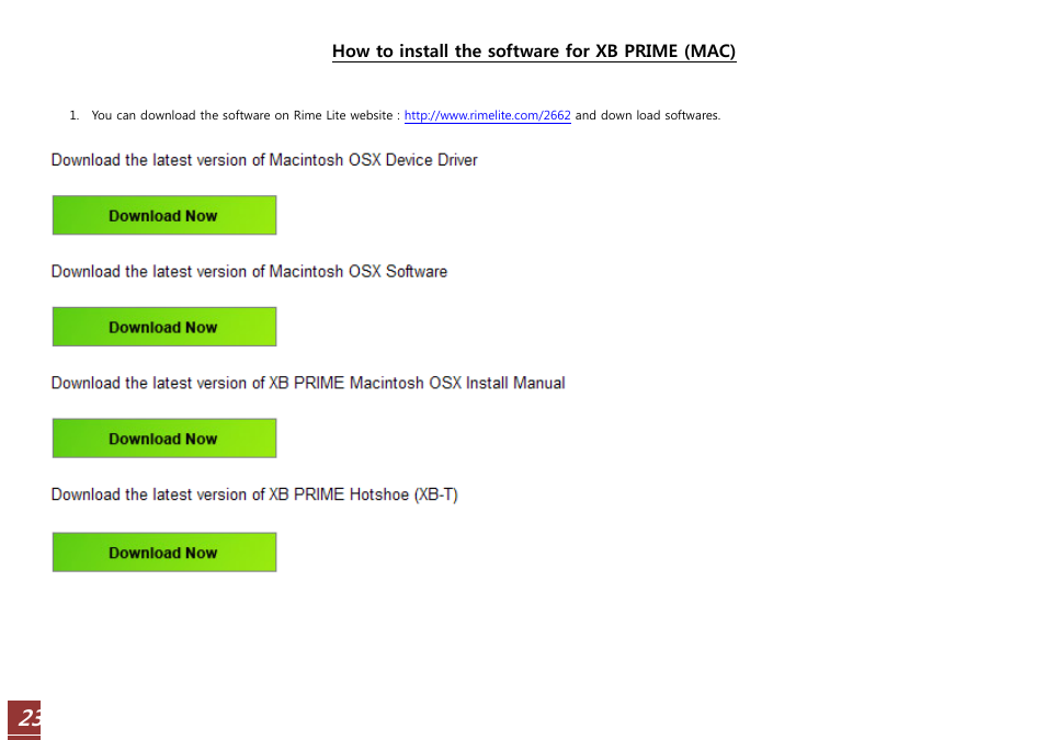 RiME LITE XB WIFI User Manual | Page 23 / 37
