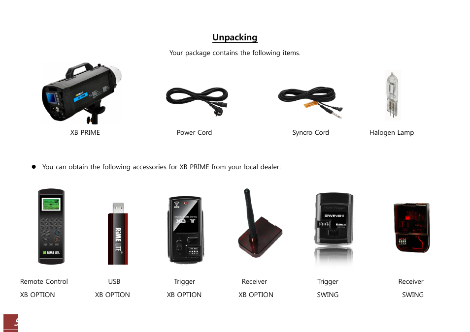 Unpacking | RiME LITE XB WIFI User Manual | Page 5 / 37