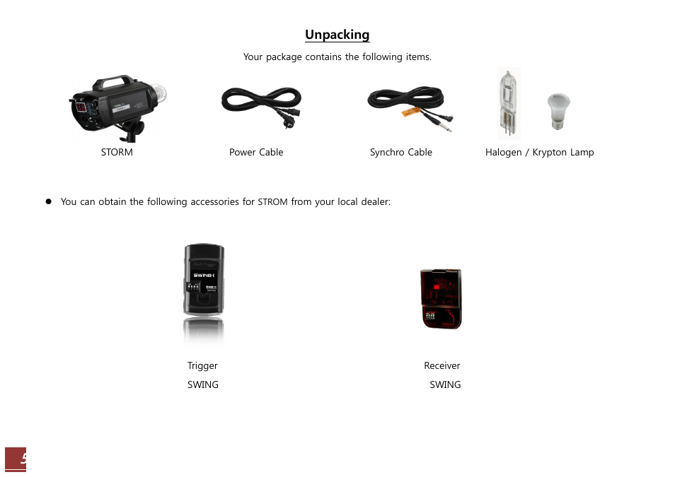 Unpacking | RiME LITE Storm User Manual | Page 5 / 14