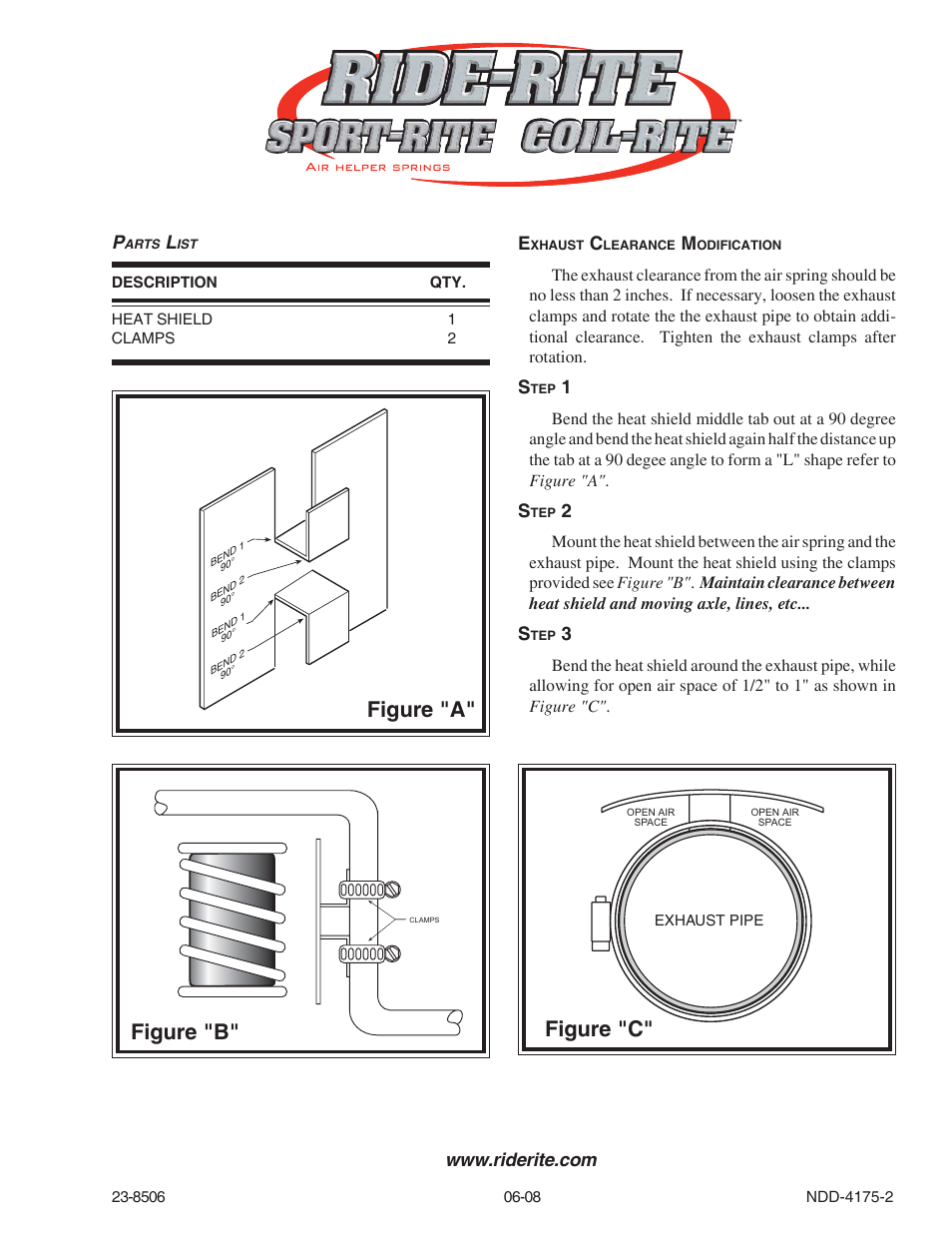 Figure "a" figure "b" figure "c | Rite-Ride 4188 User Manual | Page 3 / 5