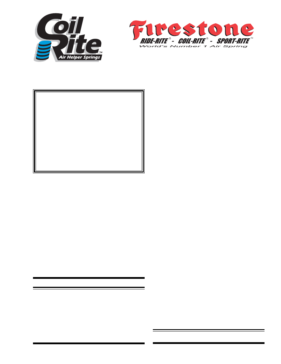 Rite-Ride 4107 User Manual | 6 pages