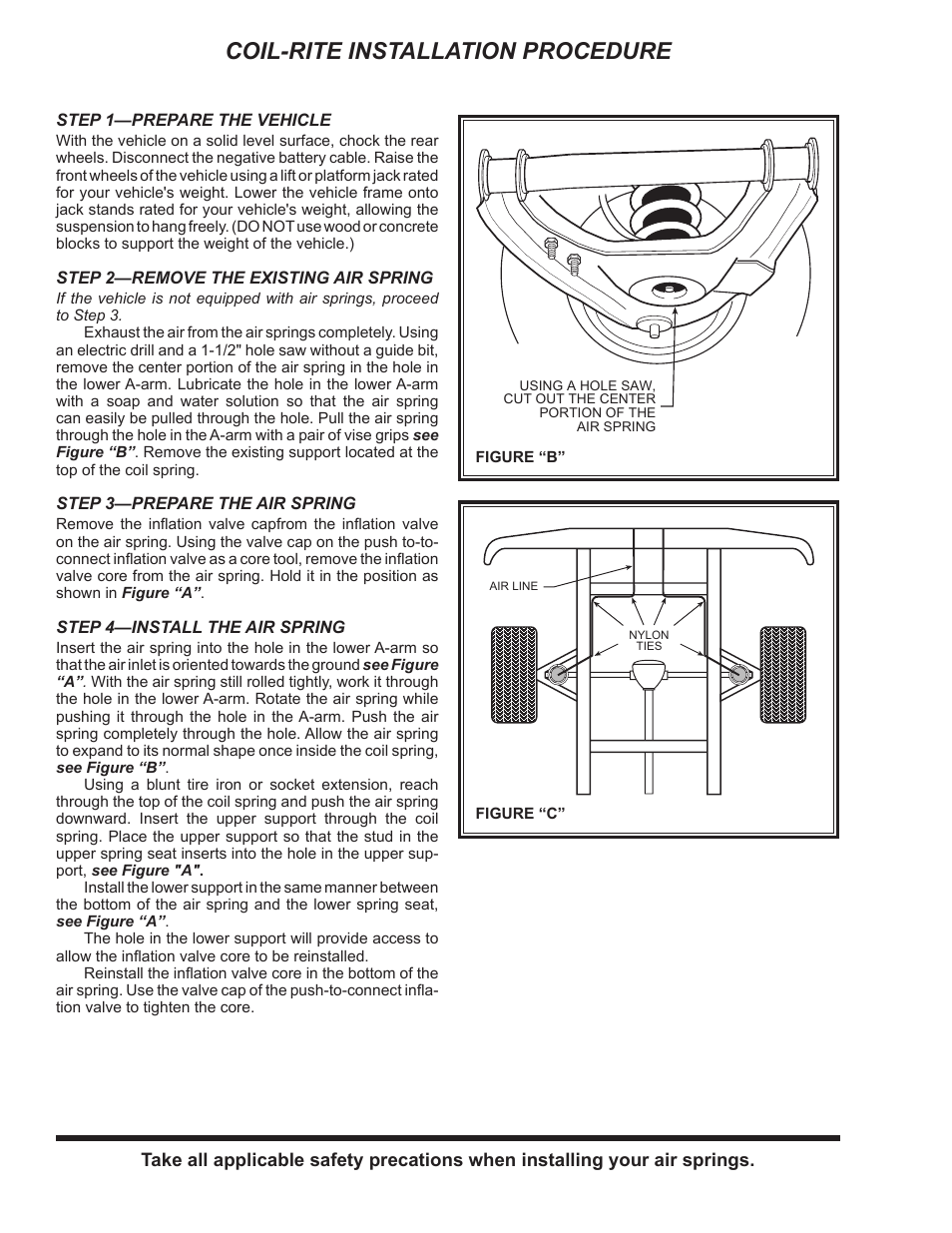 Coil-rite installation procedure | Rite-Ride 4100 User Manual | Page 2 / 6