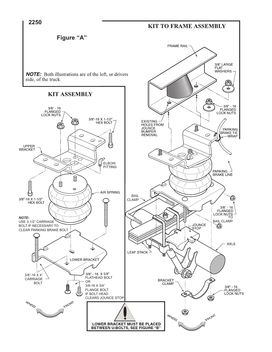 Figure “a” 2250 | Rite-Ride 2250 User Manual | Page 2 / 12