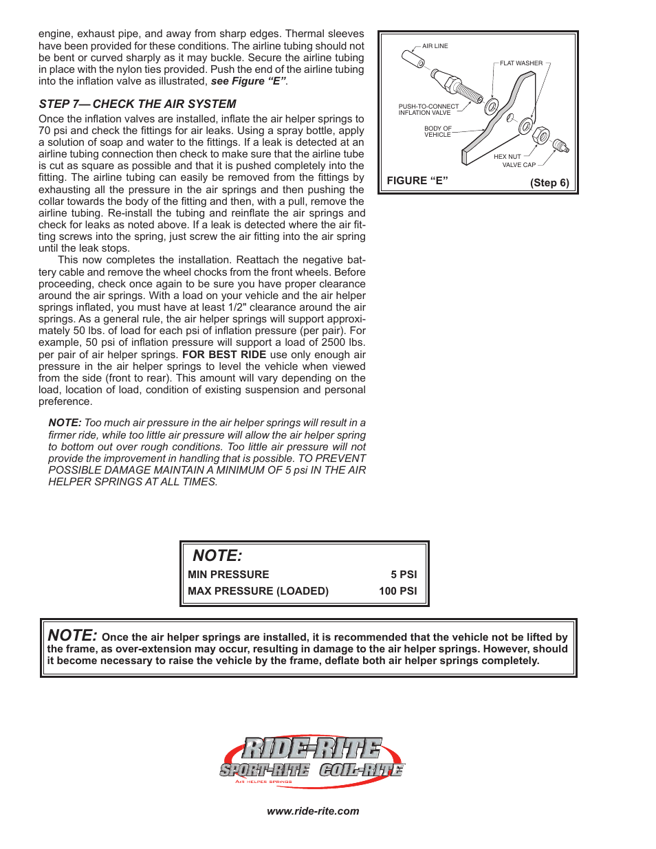 Rite-Ride 2560 User Manual | Page 4 / 13