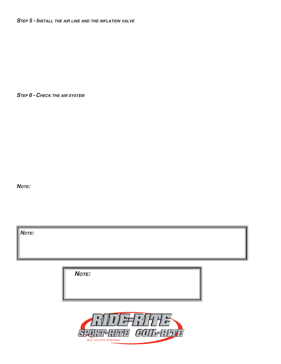 Min pressure 5 psi max pressure (loaded) 100 psi | Rite-Ride 2109 User Manual | Page 4 / 12