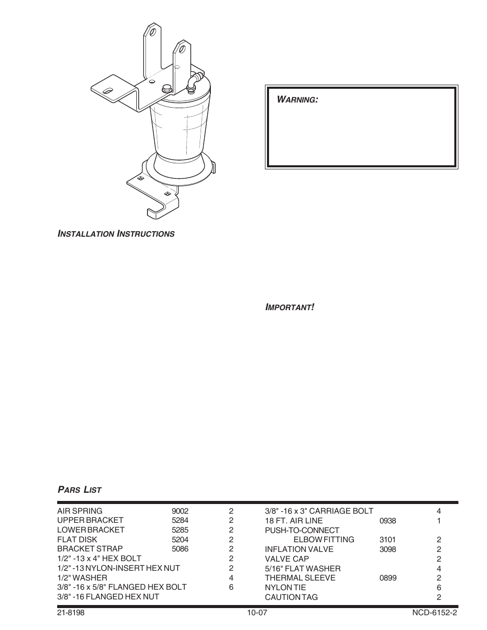 Rite-Ride 2222 User Manual | 12 pages