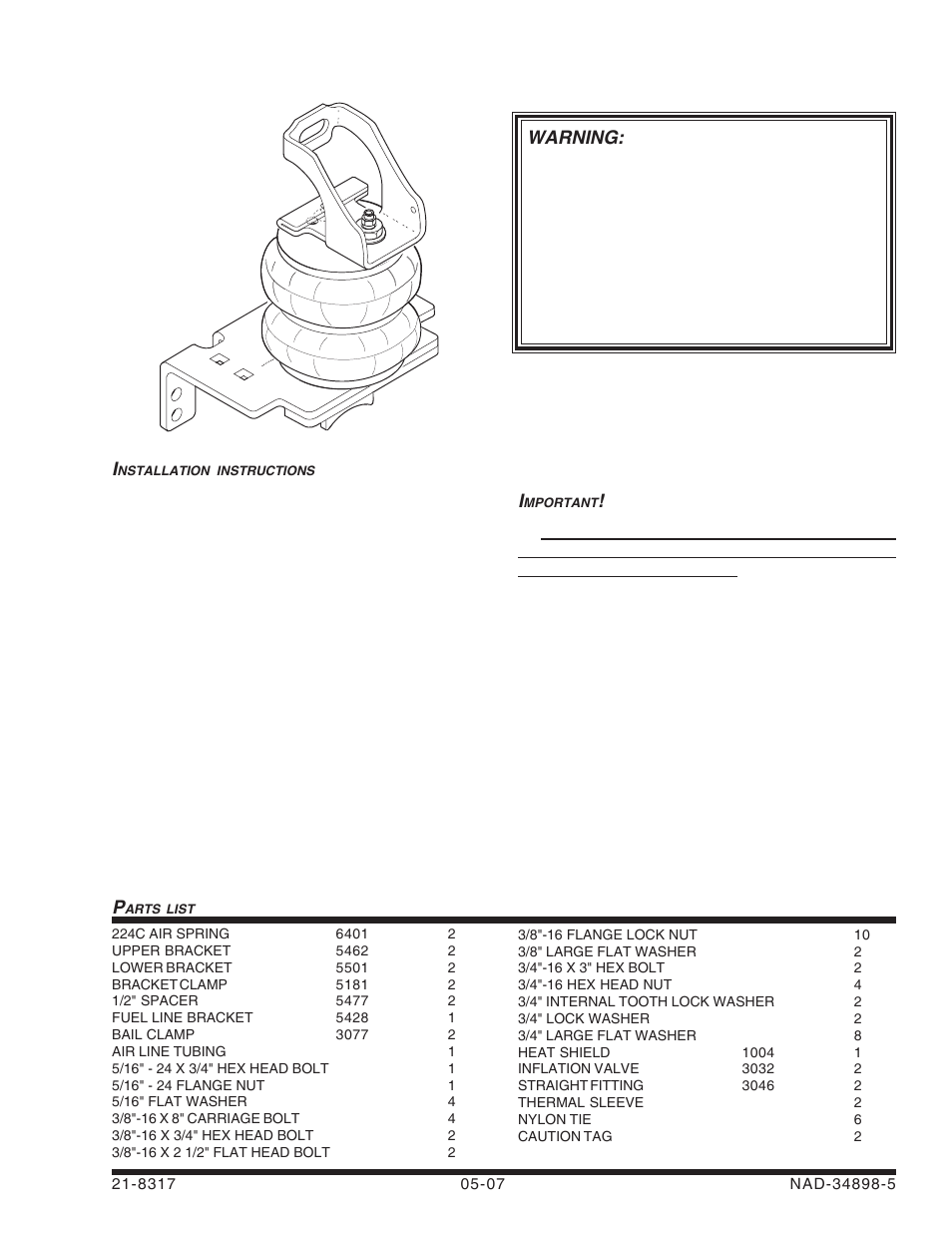 Rite-Ride 2398 User Manual | 13 pages