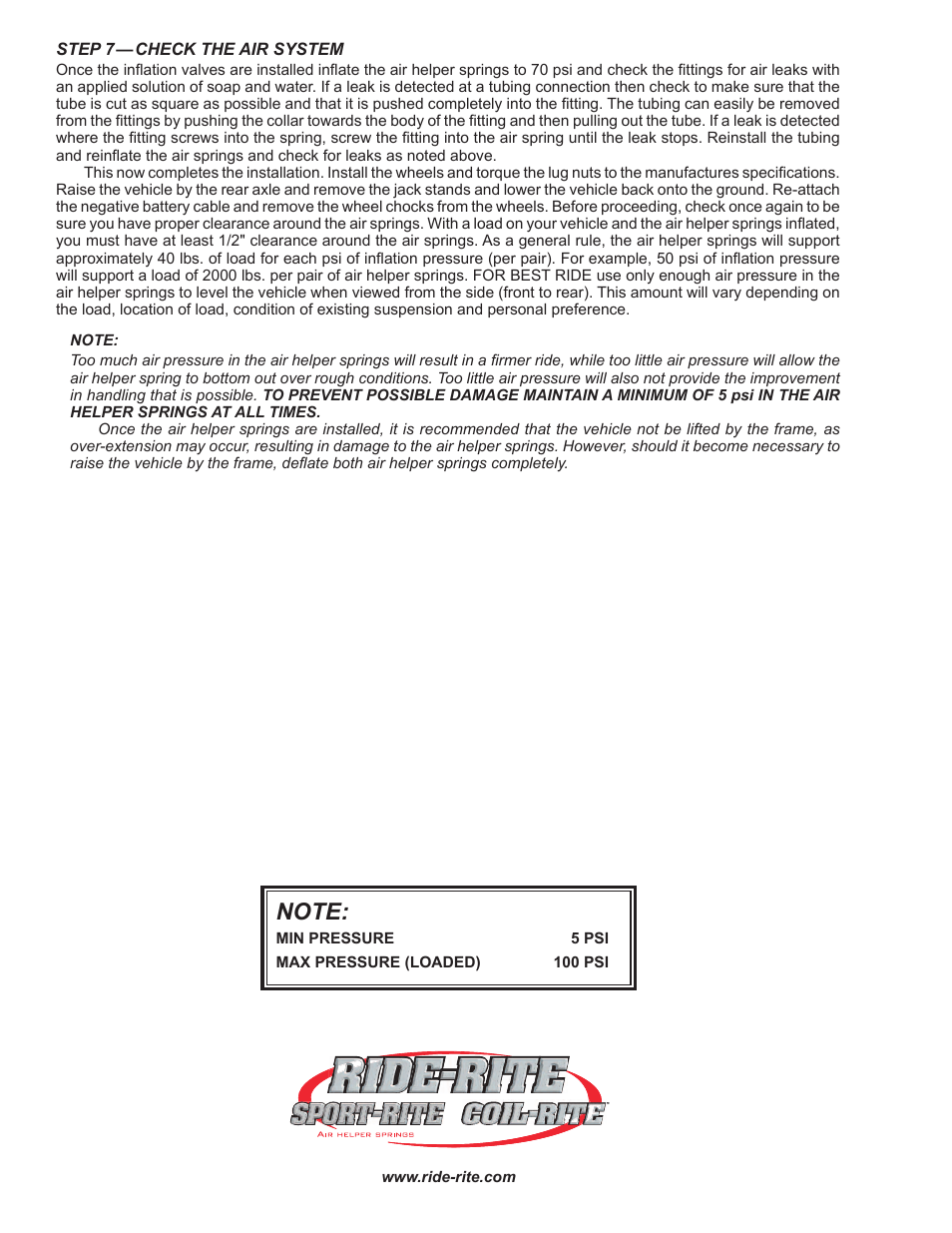 Rite-Ride 2542 User Manual | Page 4 / 12
