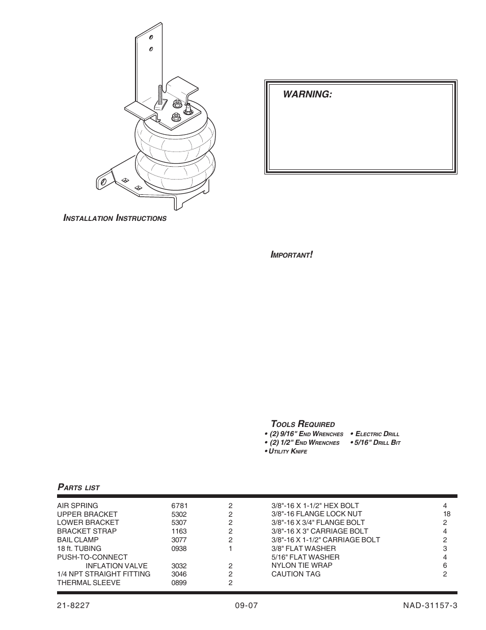 Rite-Ride 2255 User Manual | 12 pages