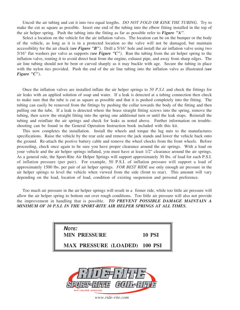 Rite-Ride 2165 User Manual | Page 4 / 12