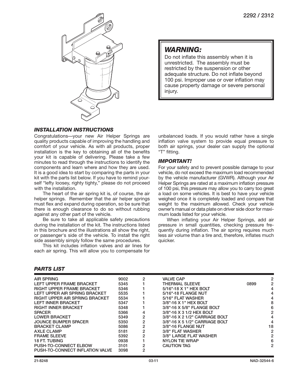 Rite-Ride 2312 User Manual | 12 pages