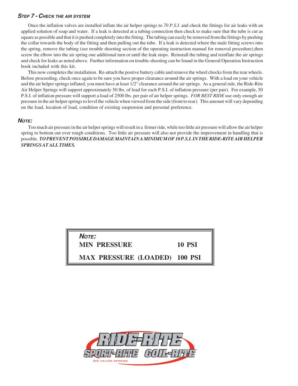 Rite-Ride 2477 User Manual | Page 4 / 12