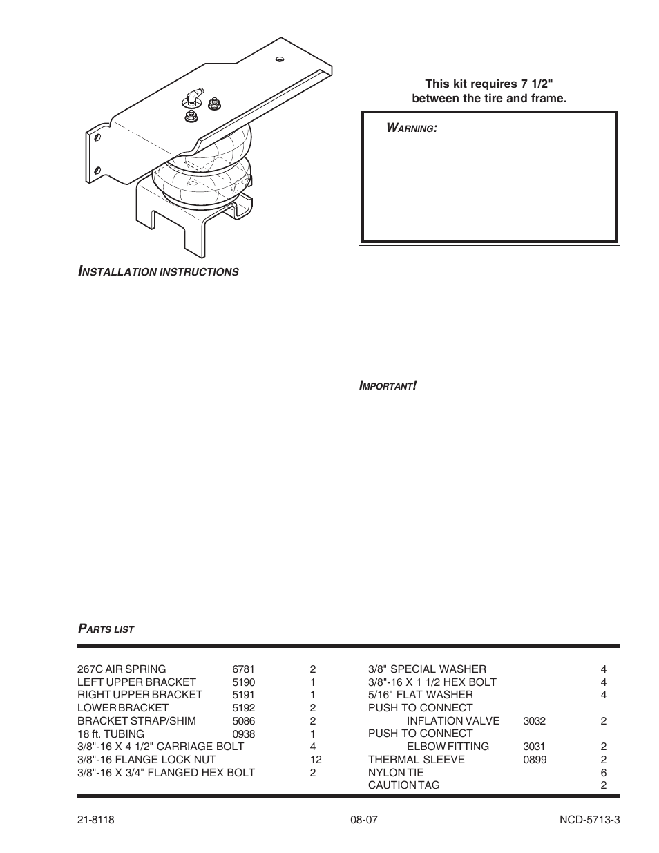 Rite-Ride 2147 User Manual | 12 pages