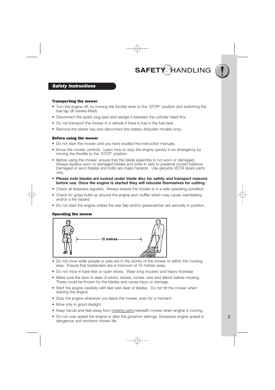 Briggs & Stratton Electric Lawnmower User Manual | Page 5 / 28