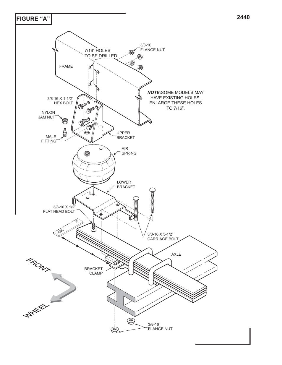 Figure “a” 2440 | Rite-Ride 2440 User Manual | Page 2 / 13