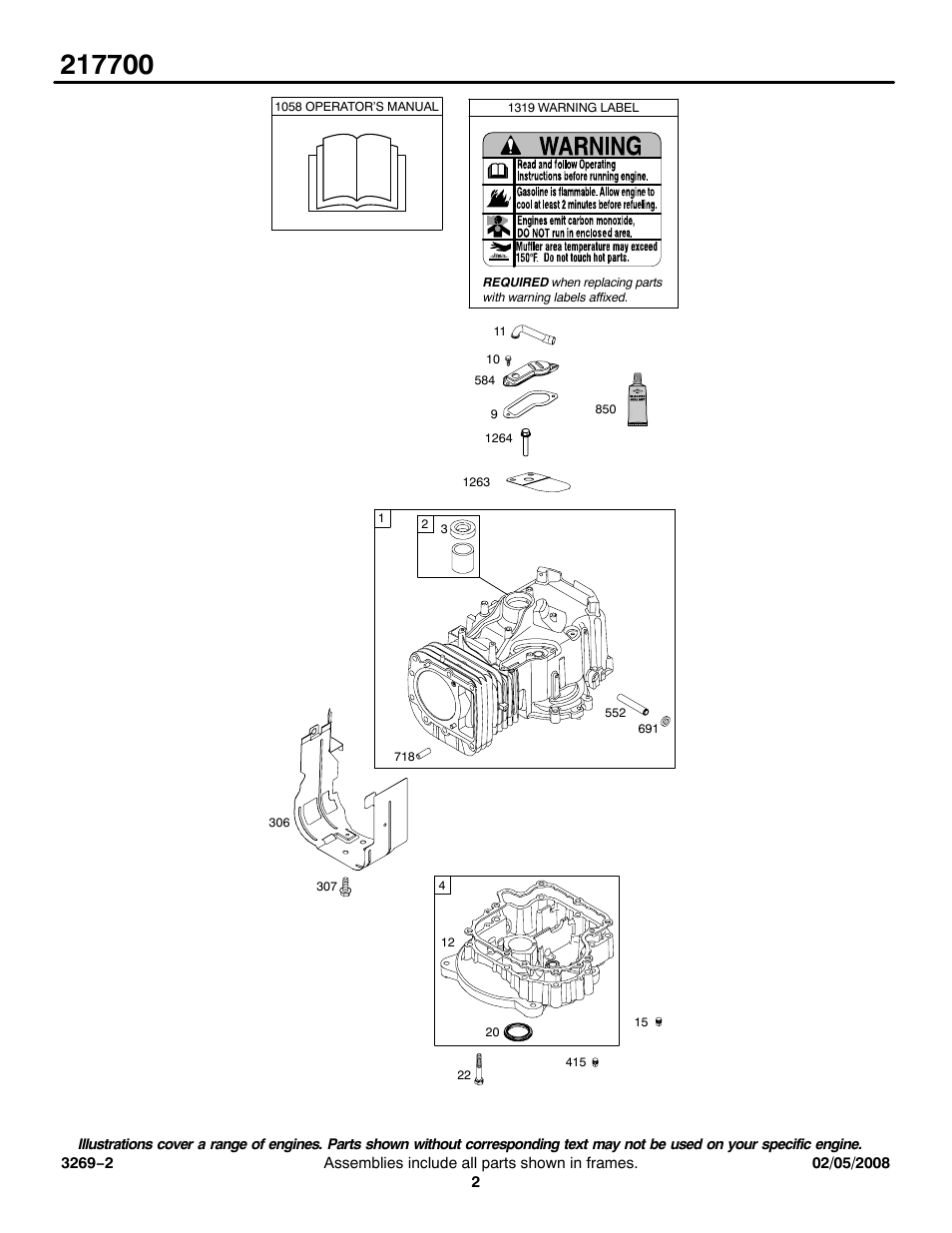 Briggs & Stratton 217700 User Manual | Page 2 / 13
