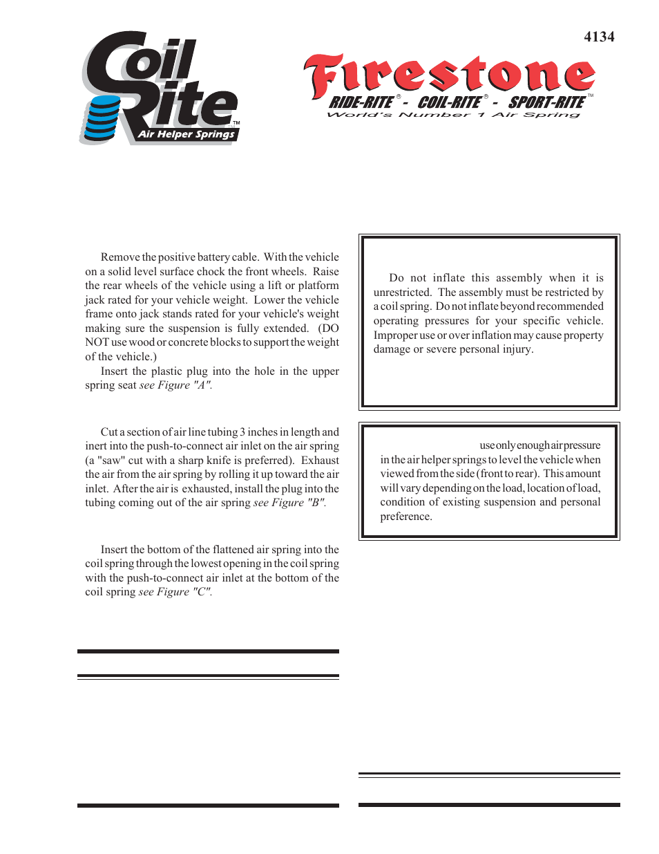 Rite-Ride 4134 User Manual | 6 pages