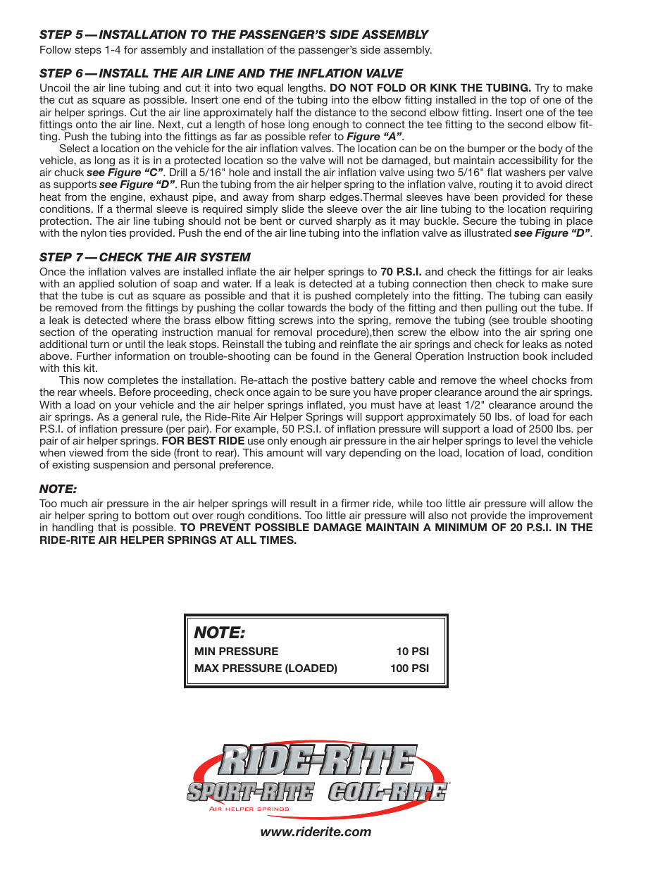Rite-Ride 2474 User Manual | Page 4 / 12