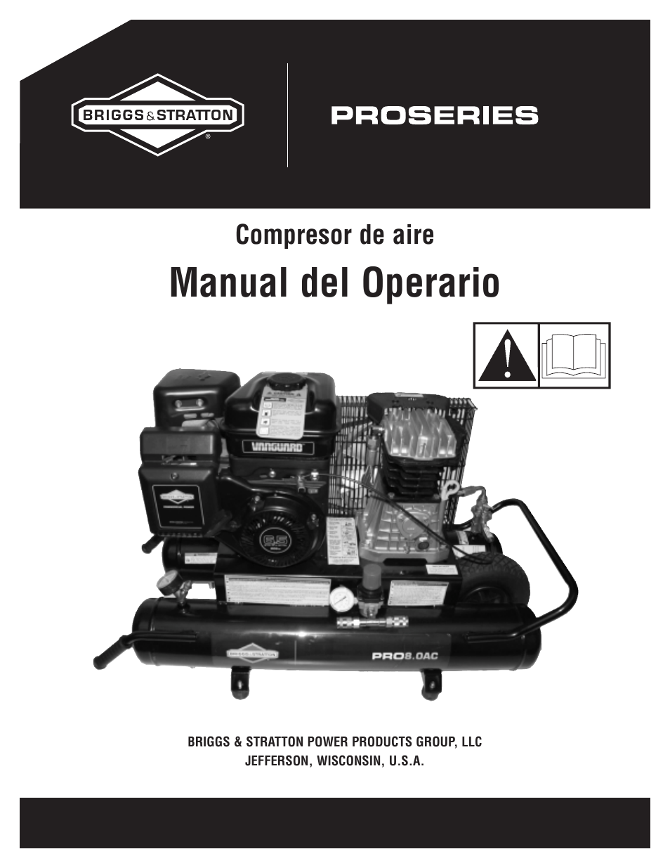 Manual del operario, Compresor de aire | Briggs & Stratton 203721GS User Manual | Page 29 / 84