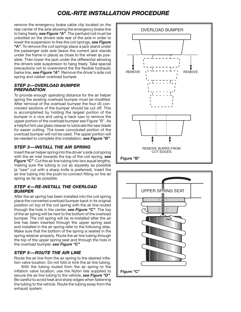 Coil-rite installation procedure | Rite-Ride 4173 User Manual | Page 2 / 6