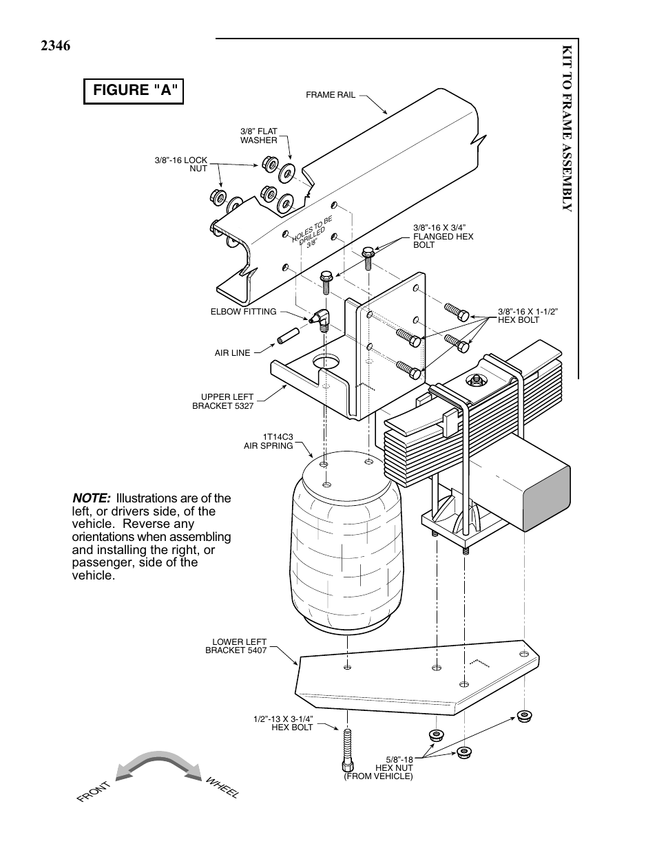 Figure "a, Kit t o frame assembl y | Rite-Ride 2347 User Manual | Page 2 / 12