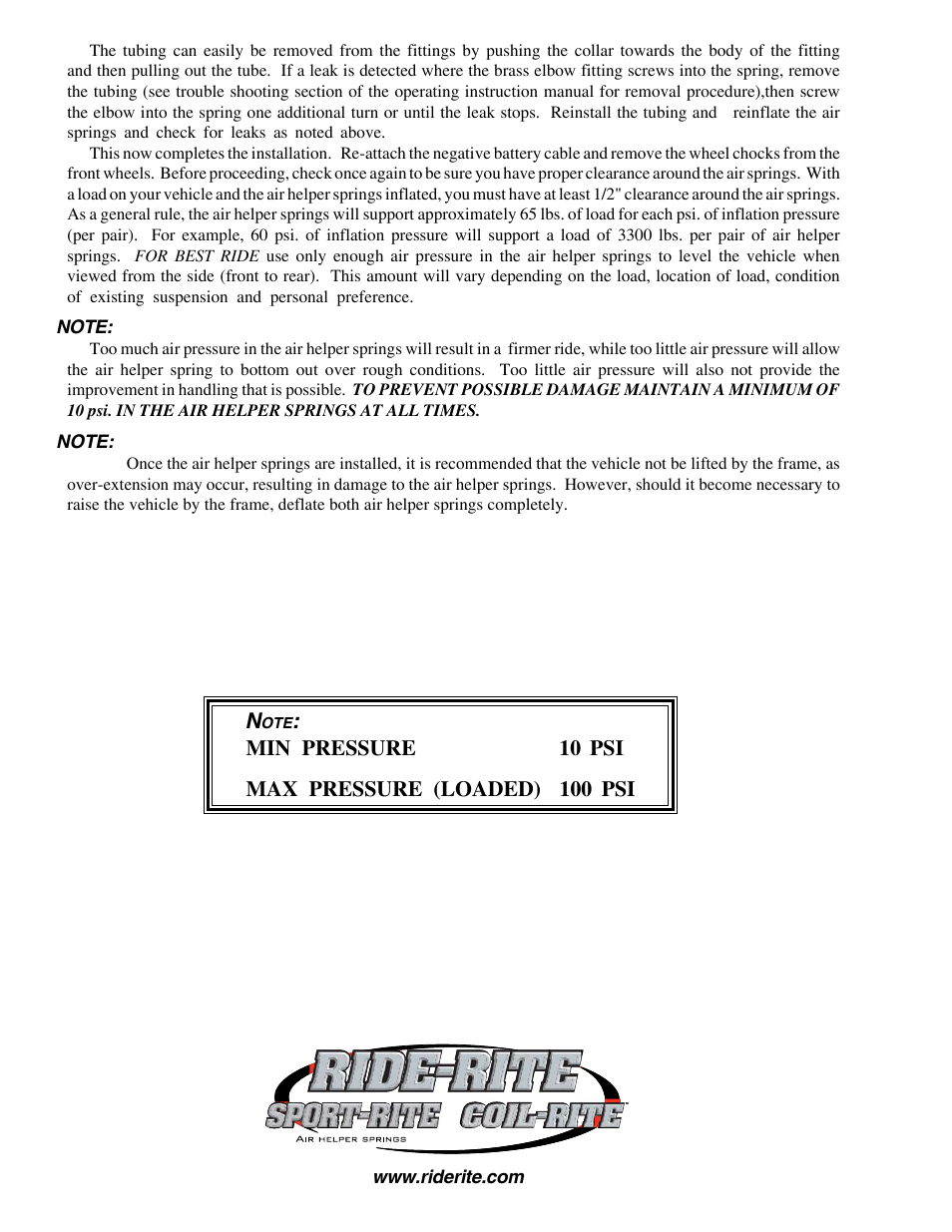 Rite-Ride 2457 User Manual | Page 4 / 12