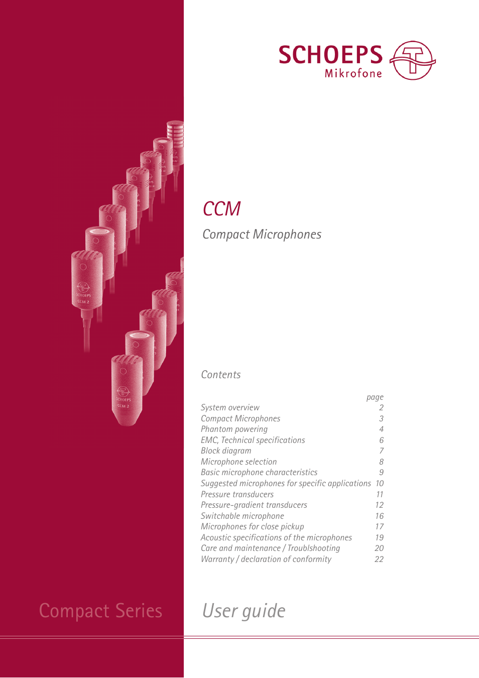 SCHOEPS CCM User Manual | 24 pages