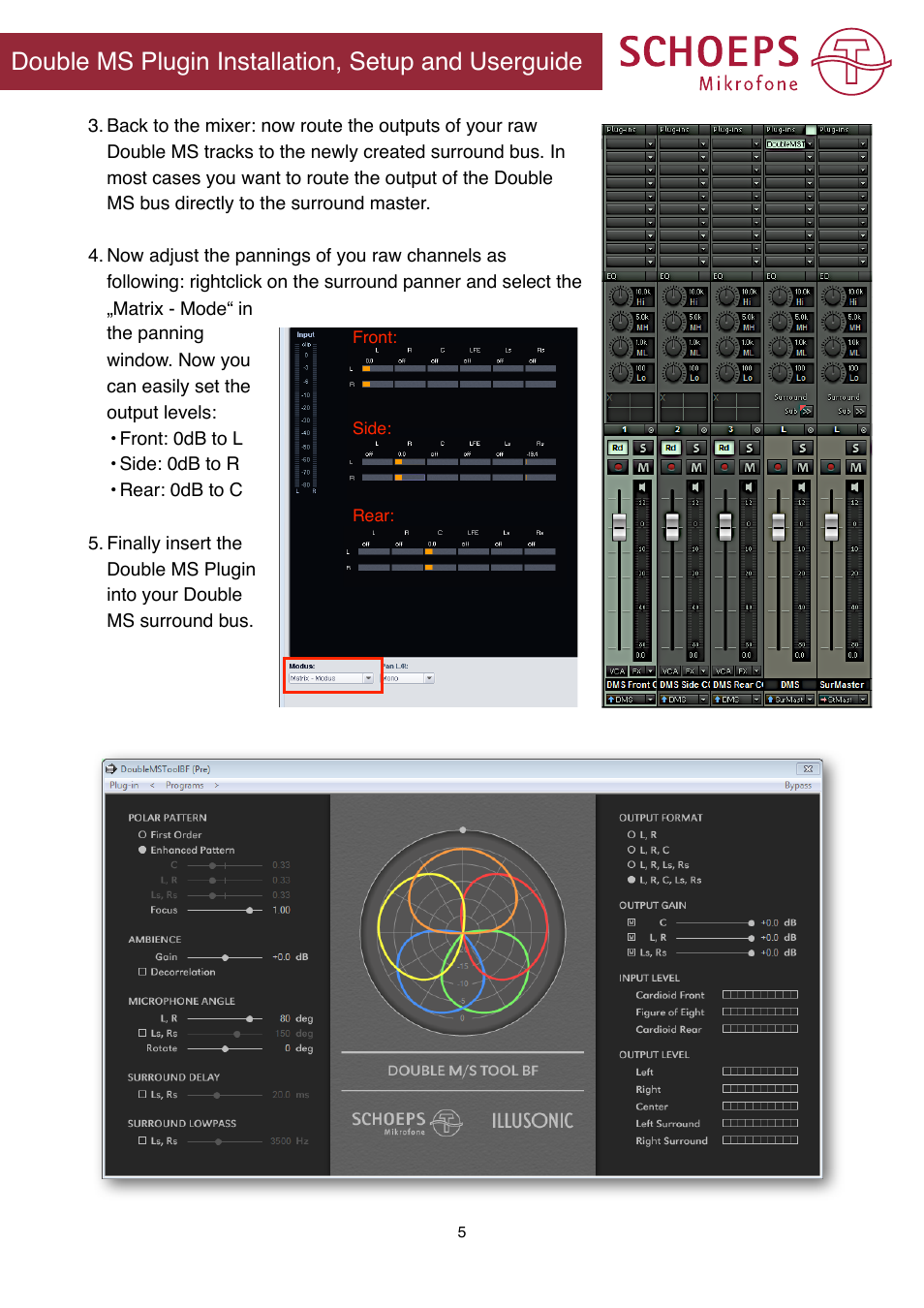 Double ms plugin installation, setup and userguide | SCHOEPS Double MS Tool BF (2012) User Manual | Page 5 / 9