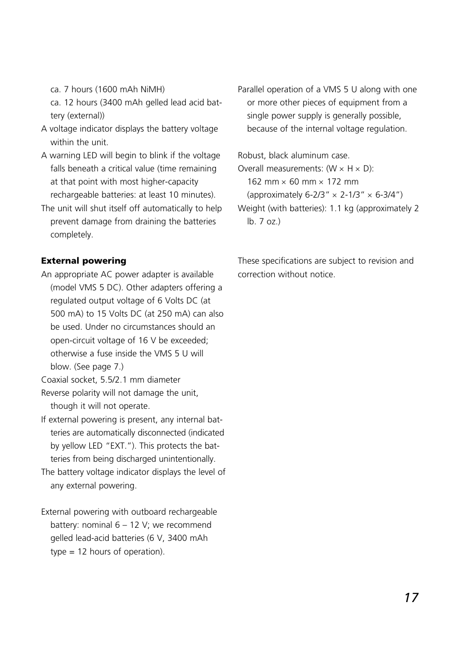 SCHOEPS VMS 5 U User Manual | Page 17 / 24