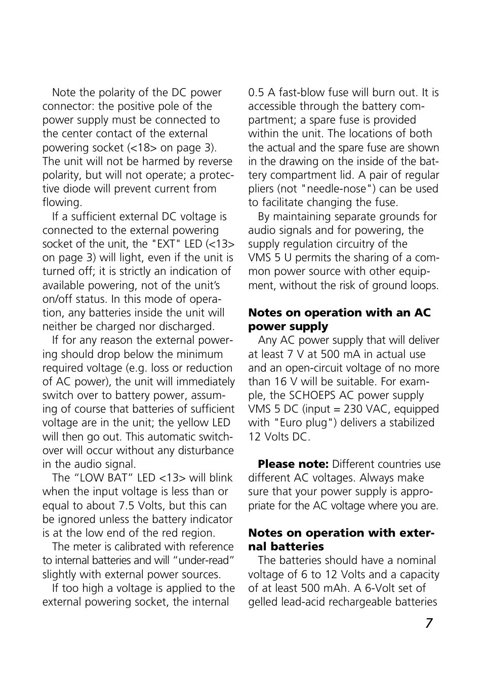 SCHOEPS VMS 5 U User Manual | Page 7 / 24