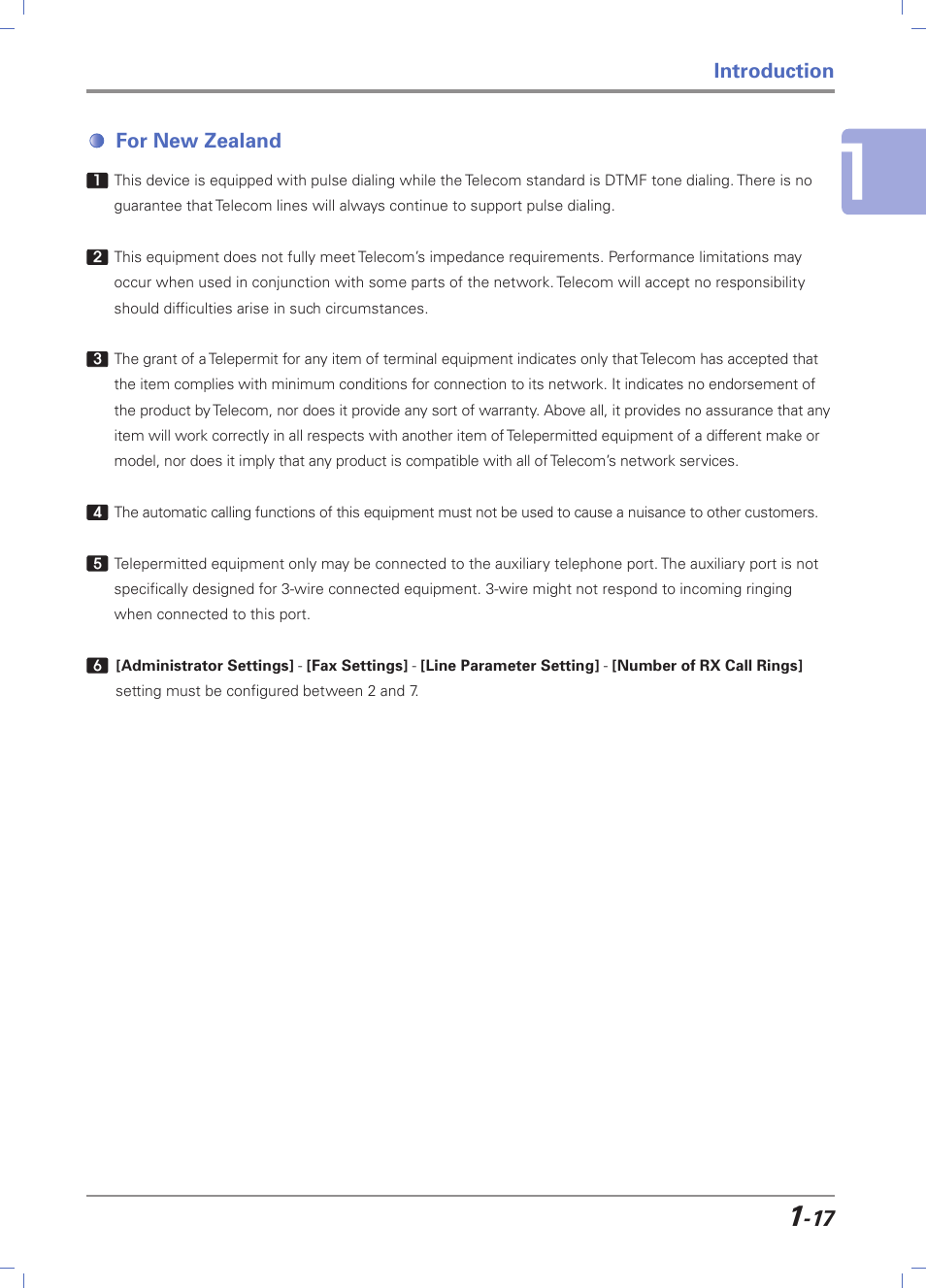 For new zealand, For new zealand -17 | Sindoh D202 User Manual | Page 27 / 94