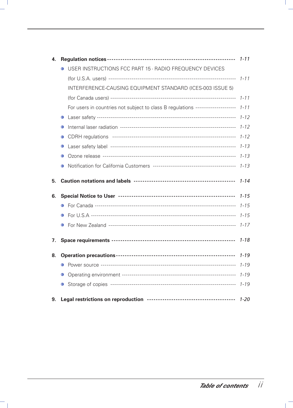 Sindoh D202 User Manual | Page 5 / 94