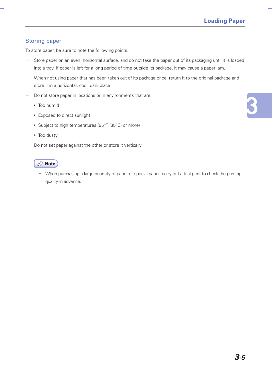 Storing paper, Storing paper -5, Loading paper | Sindoh D202 User Manual | Page 55 / 94