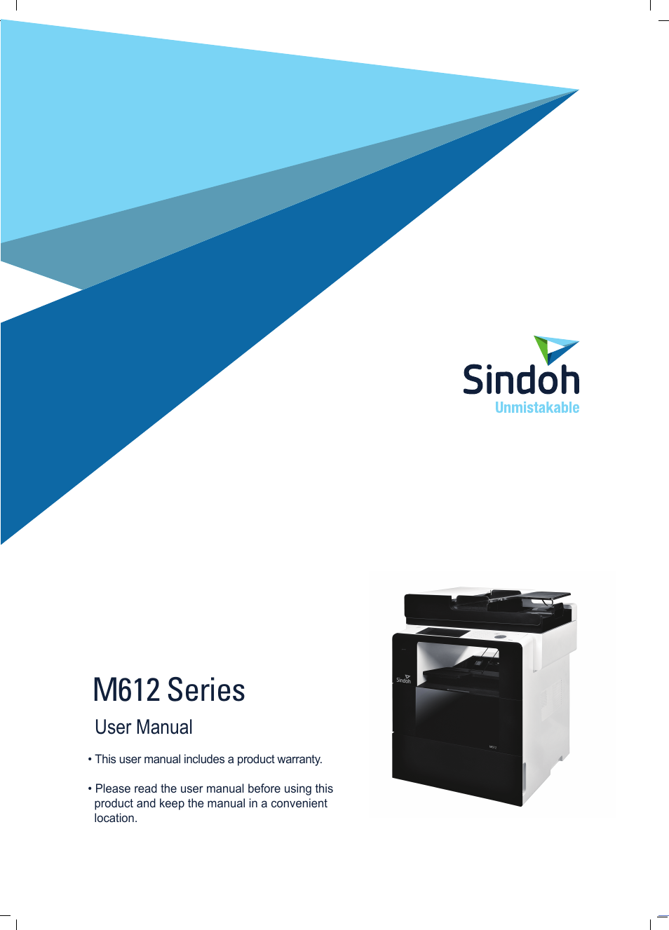 Sindoh M612 User Manual | 284 pages