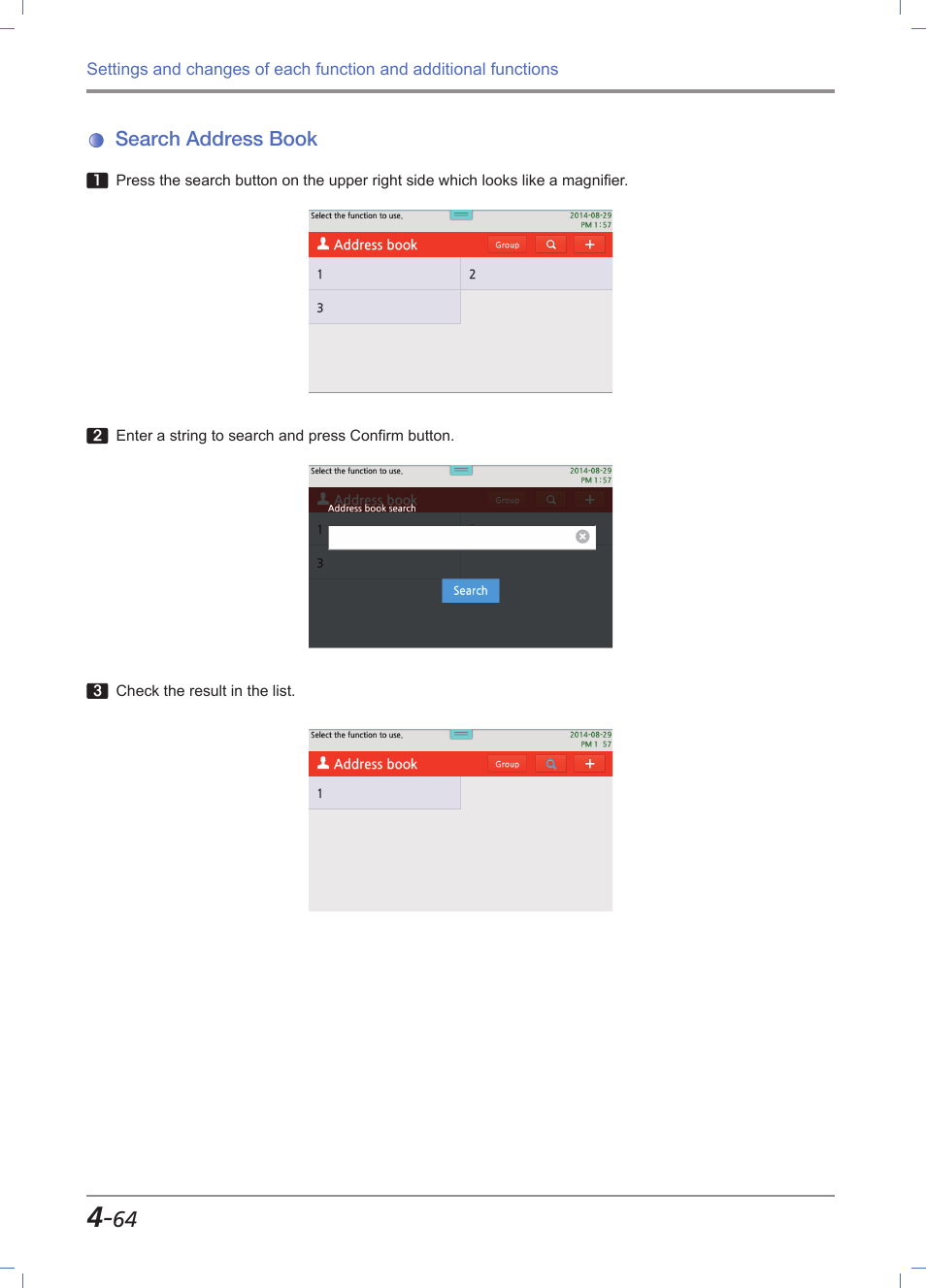 Search address book, Search address book -64 | Sindoh M612 User Manual | Page 206 / 284
