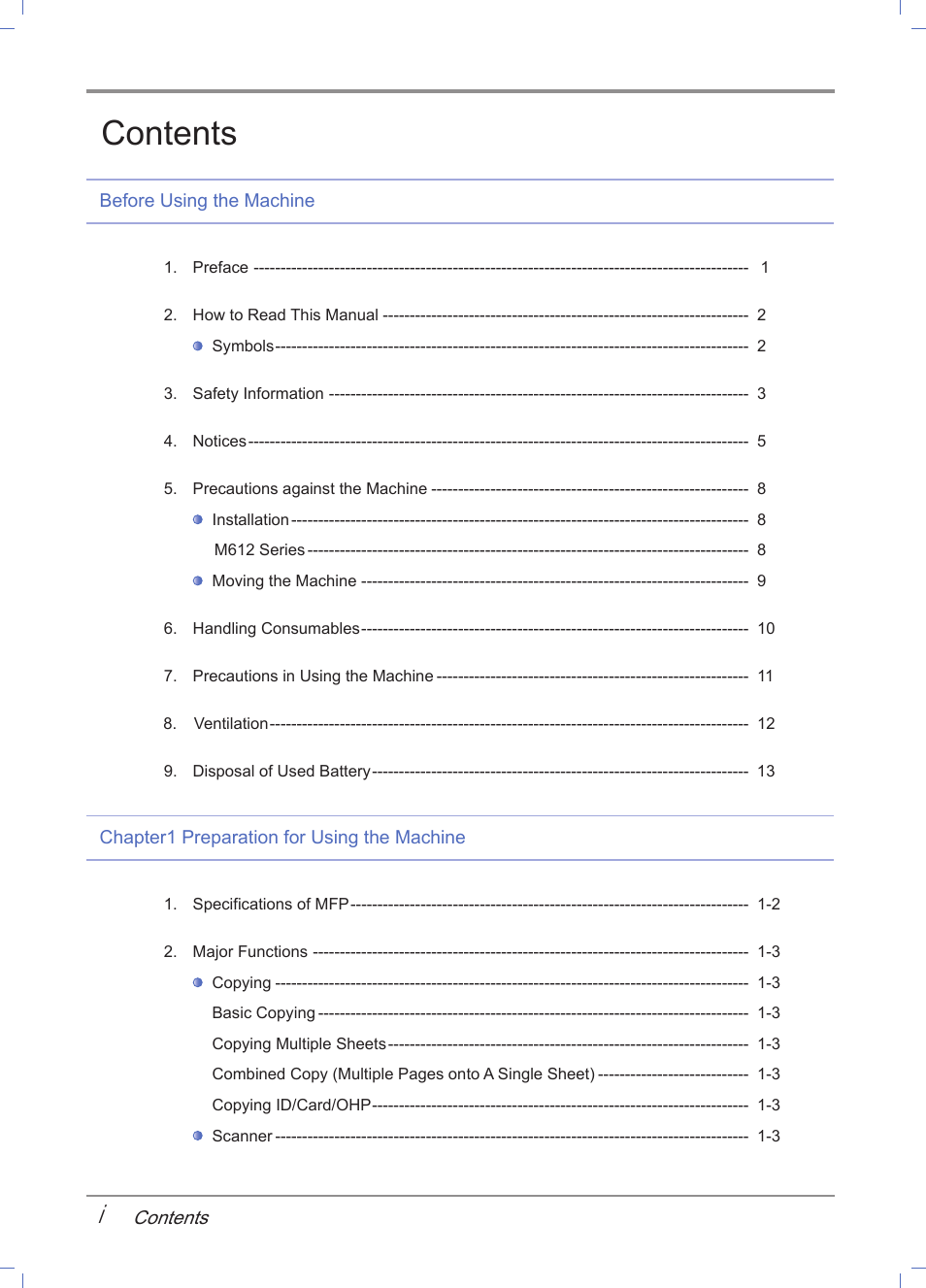 Sindoh M612 User Manual | Page 4 / 284